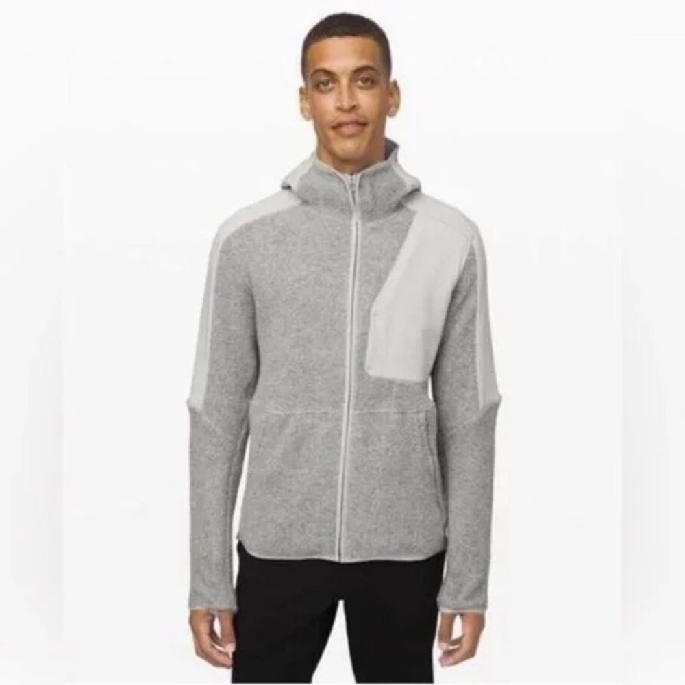 Lululemon Tundra Zip Up Grey Jacket Size Large